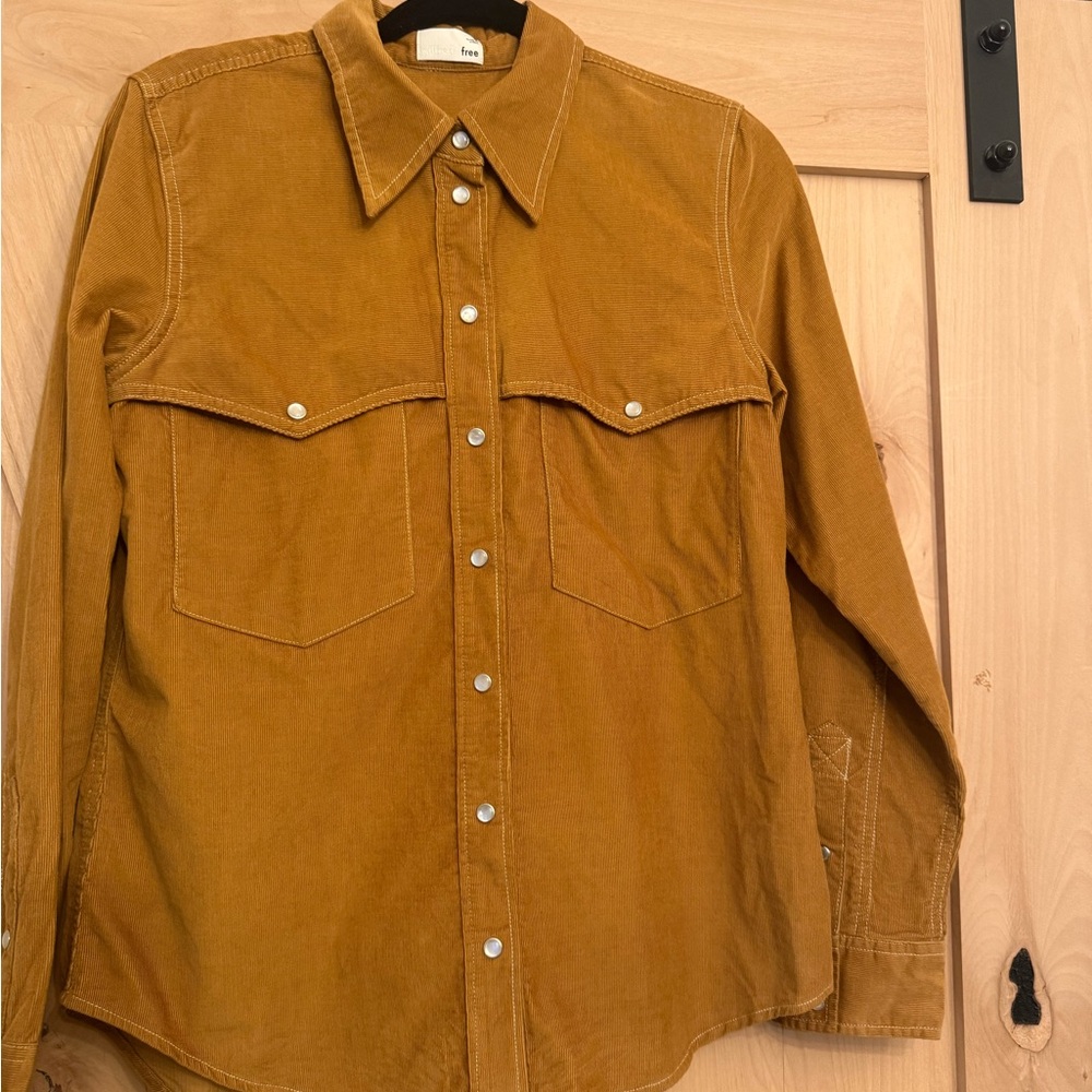 Wilfred Free Tan Corduroy Shirt